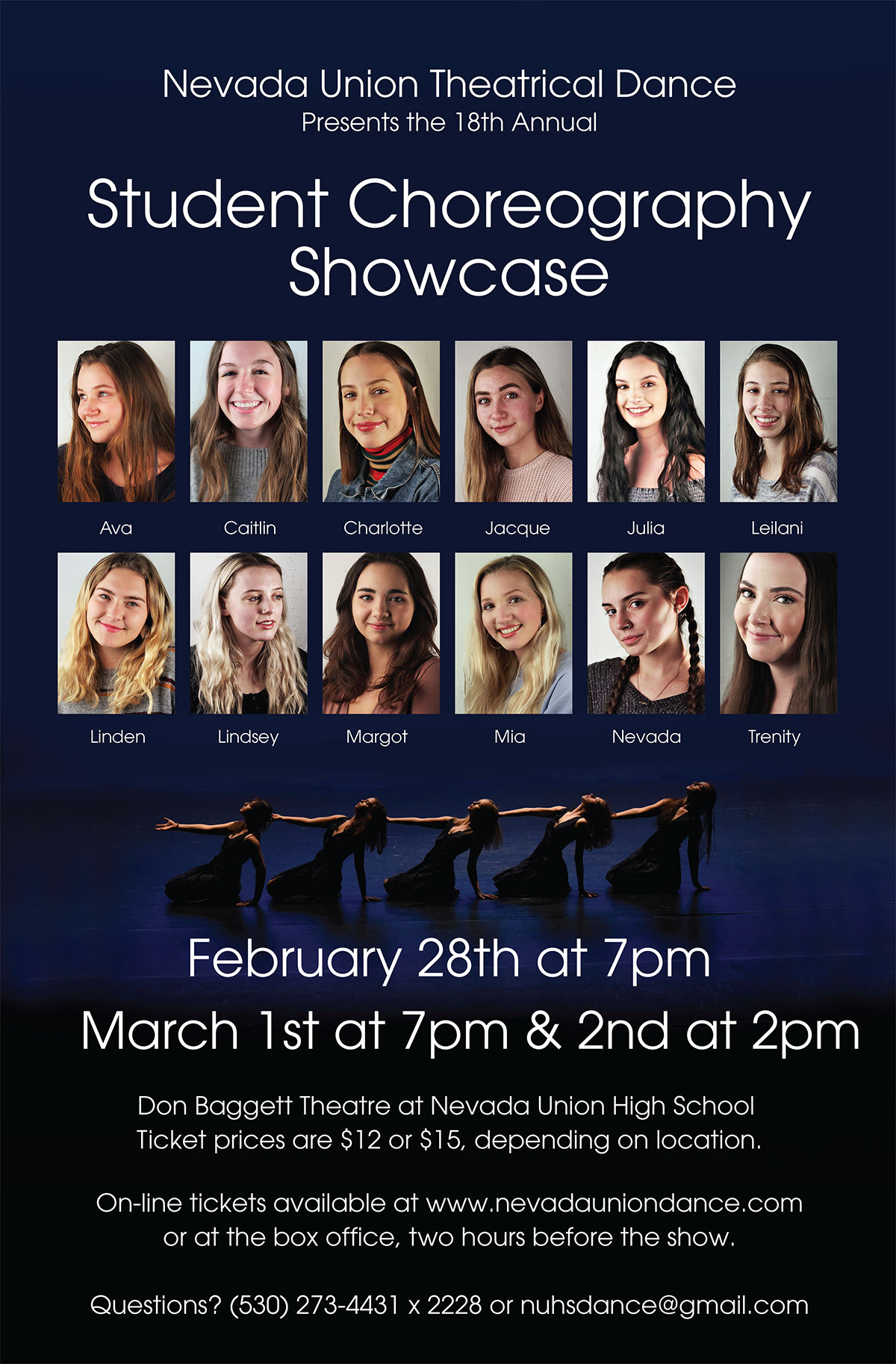 choreography showcase poster 2019